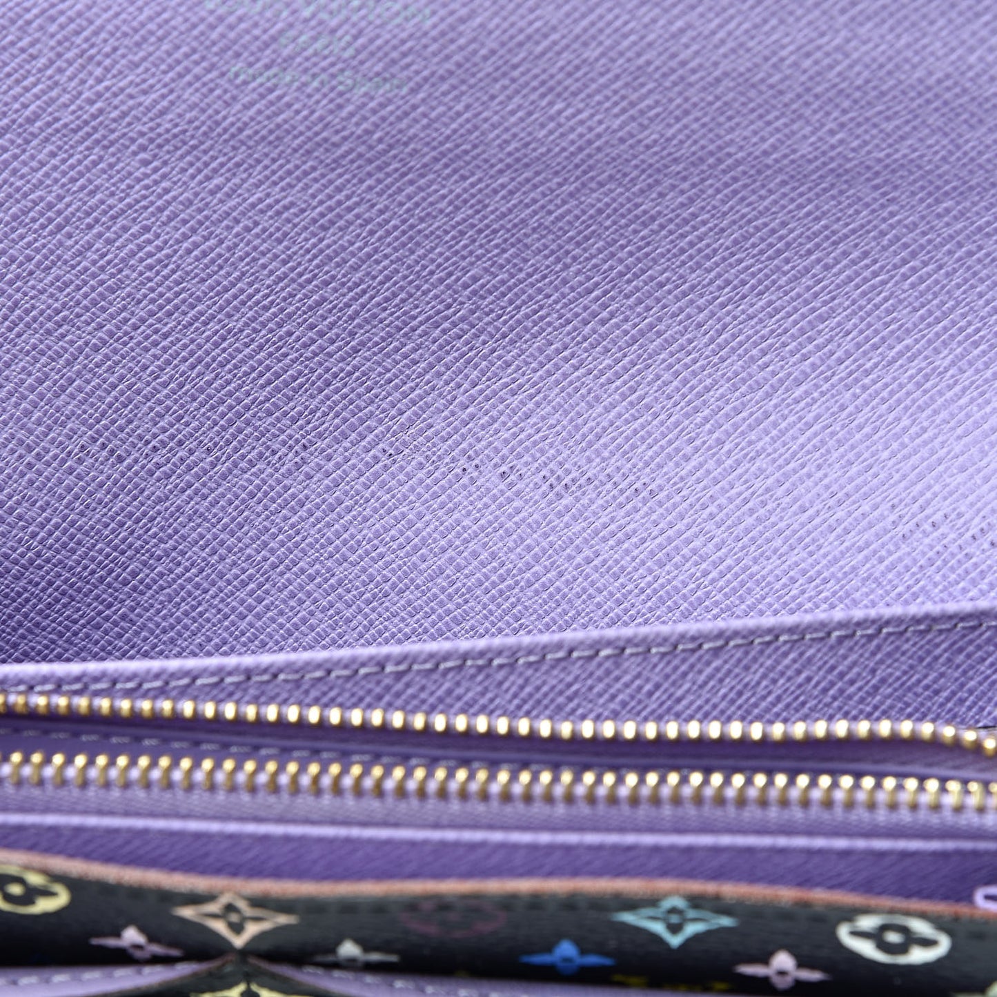 Monogram Multicolor Sarah Wallet Black Violet