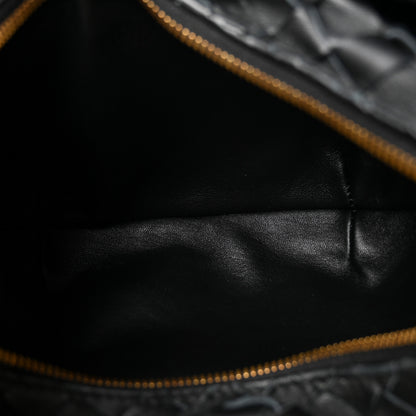 Bottega Veneta Nappa Intrecciato Foulard Hobo Bag Black 5 of 10