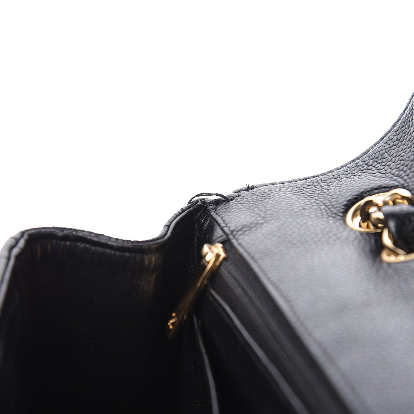 Caviar Quilted Jumbo Single Flap Black