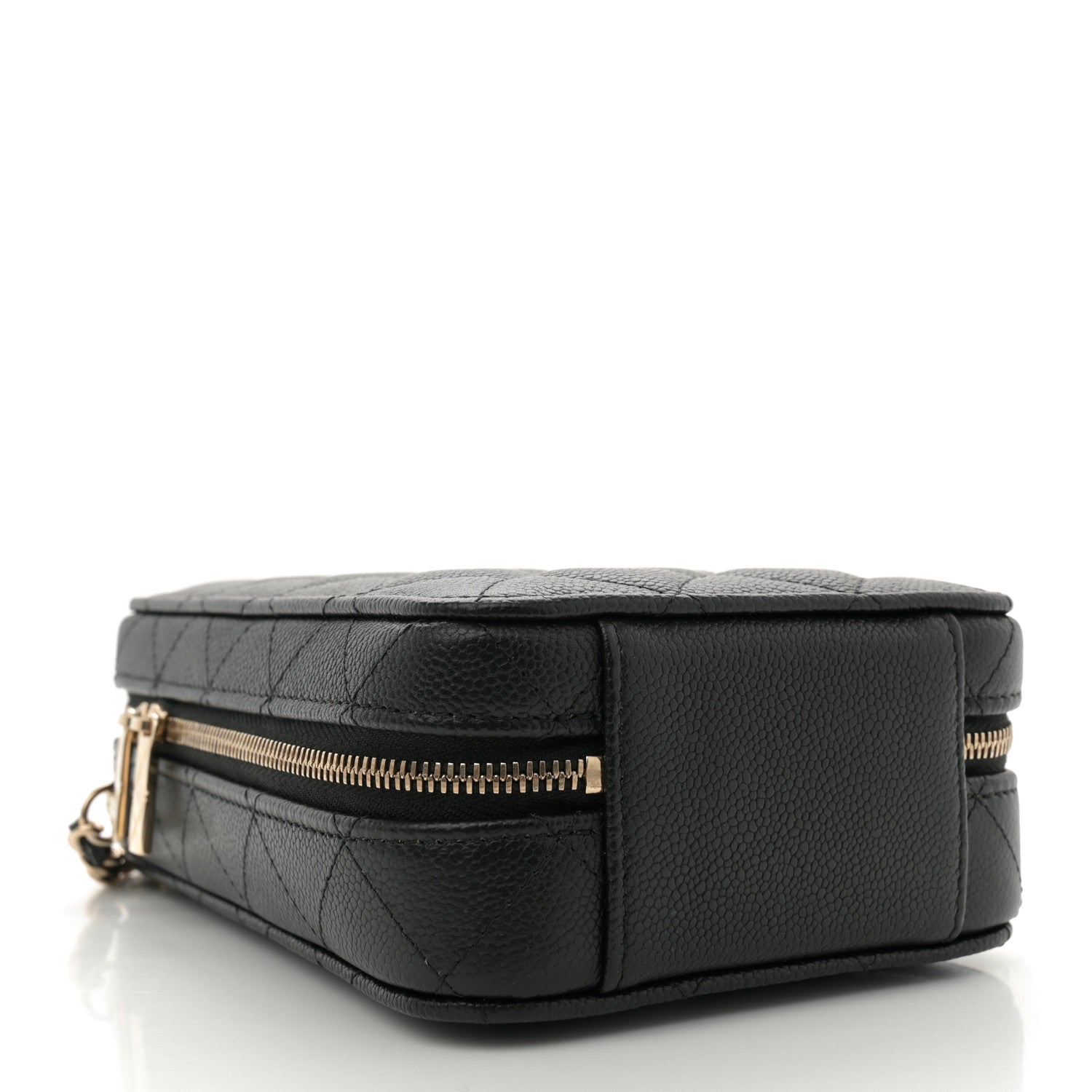 Chanel Caviar Quilted CC North South Vanity Case Black 5 of 12