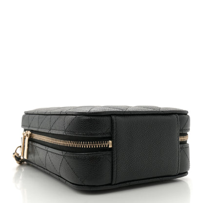 Chanel Caviar Quilted CC North South Vanity Case Black 5 of 12