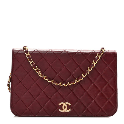 Chanel Lambskin Quilted Small Single Flap Bordeaux 1 of 14