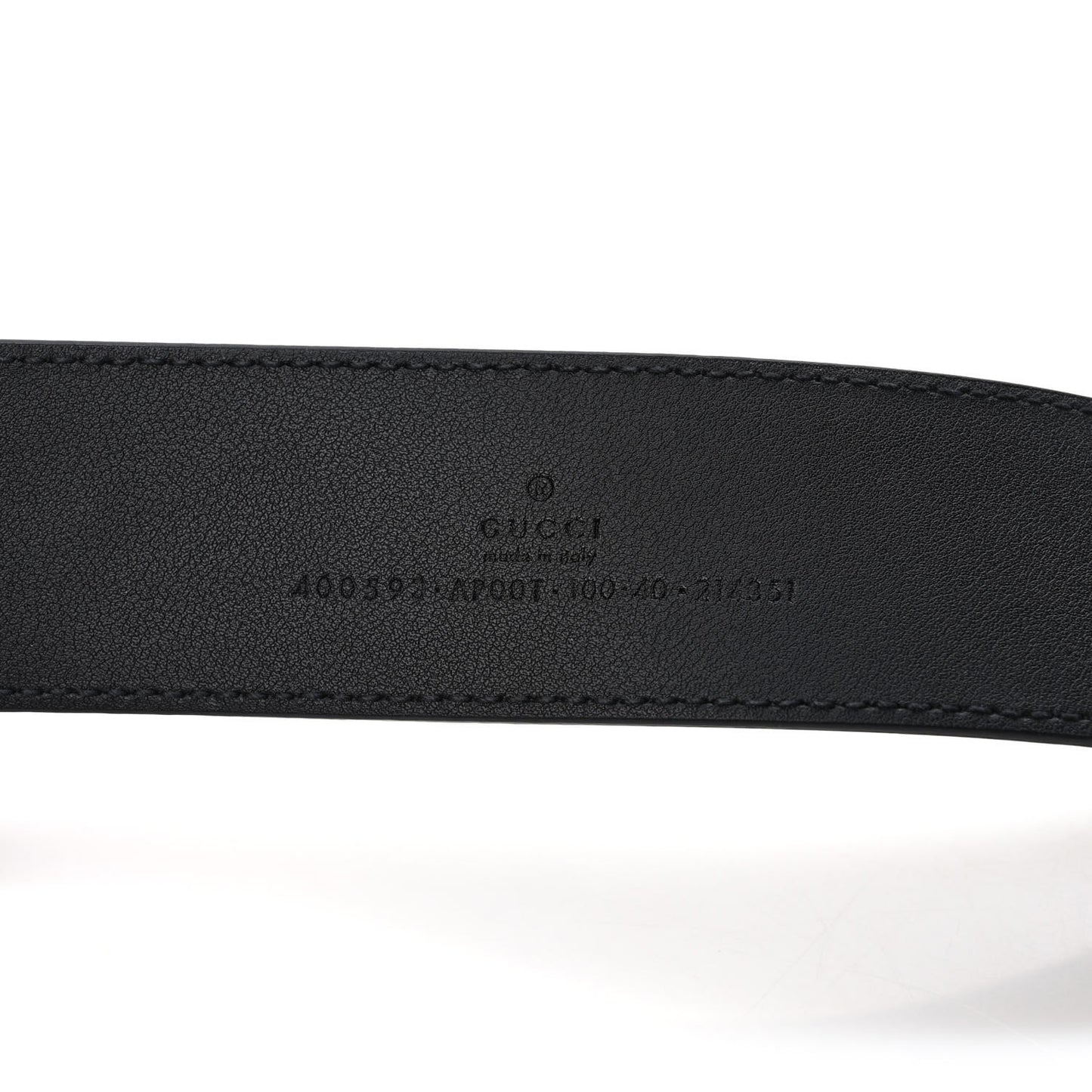 Calfskin Double G 40mm Belt 100 40 Black