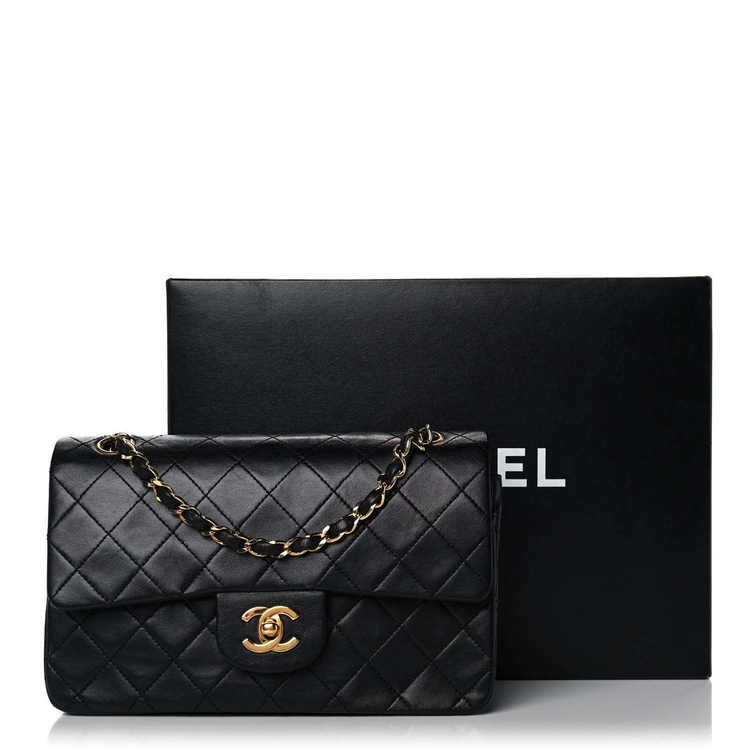 Chanel Lambskin Quilted Small Double Flap Black 12 of 12