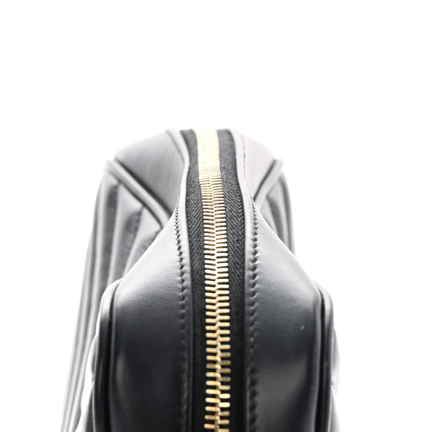 Saint Laurent Calfskin Matelasse Monogram Lou Camera Bag Black 15 of 17