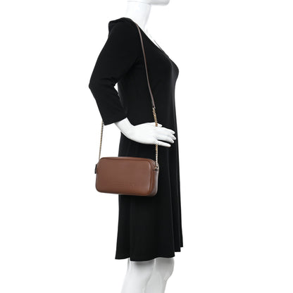 Burberry Grainy Calfskin Embossed Crossbody Bag Tan 2 of 10