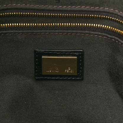 Fendi Vitello Acqua Maxi Baguette Shoulder Bag Black 6 of 10
