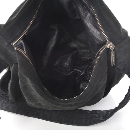Chanel Suede Stitched Messenger Black 5 of 18