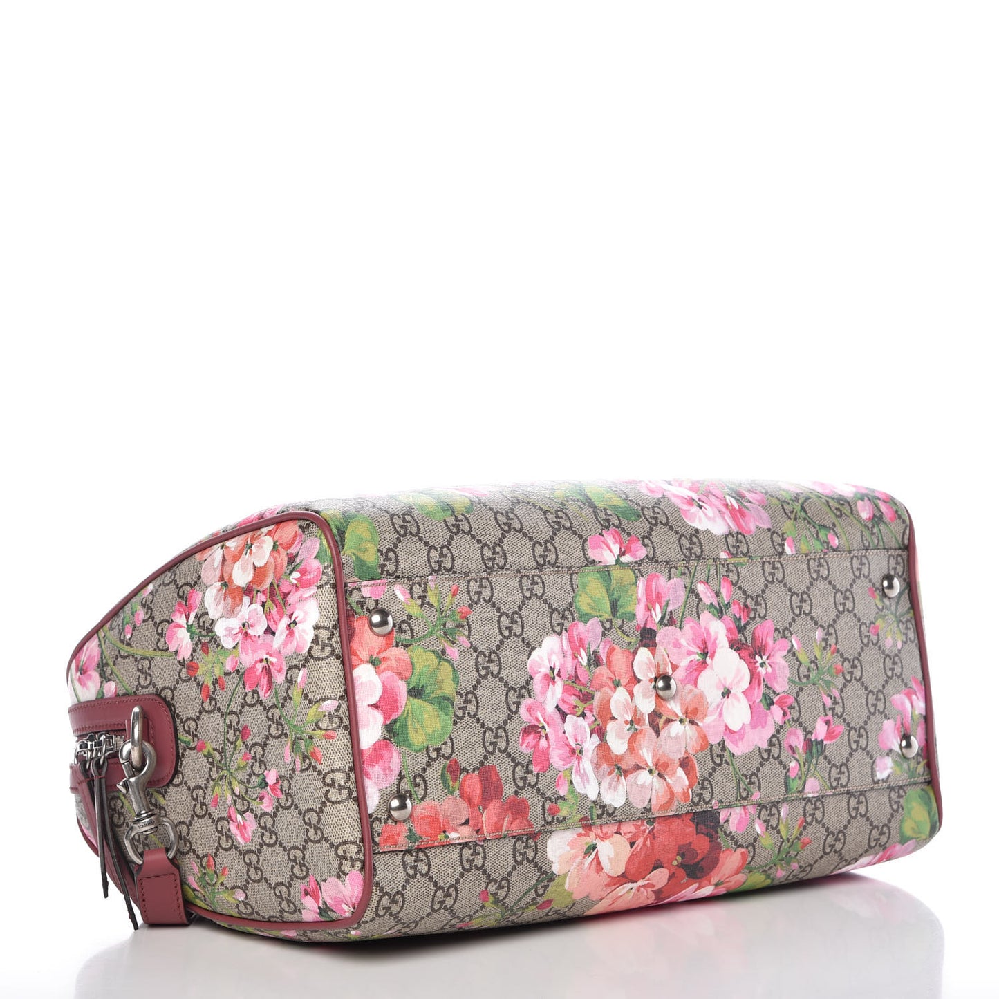 GG Supreme Monogram Blooms Medium Boston Beige Multicolor Dry Rose
