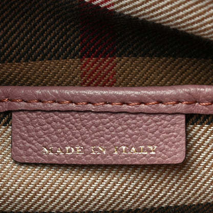Burberry Soft Grain Calfskin Small Buckle Tote Dusty Pink 6 of 16