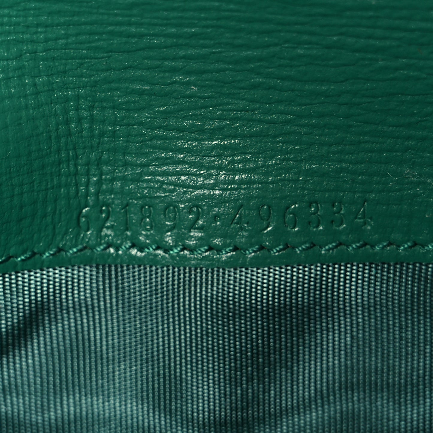 Azalea Calfskin Enamel Horsebit 1955 Wallet On Chain Emerald Green