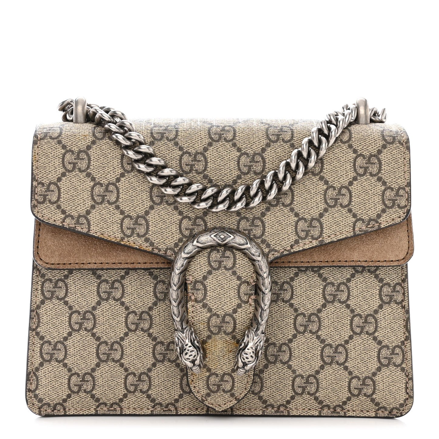 GG Supreme Monogram Mini Dionysus Shoulder Bag Taupe