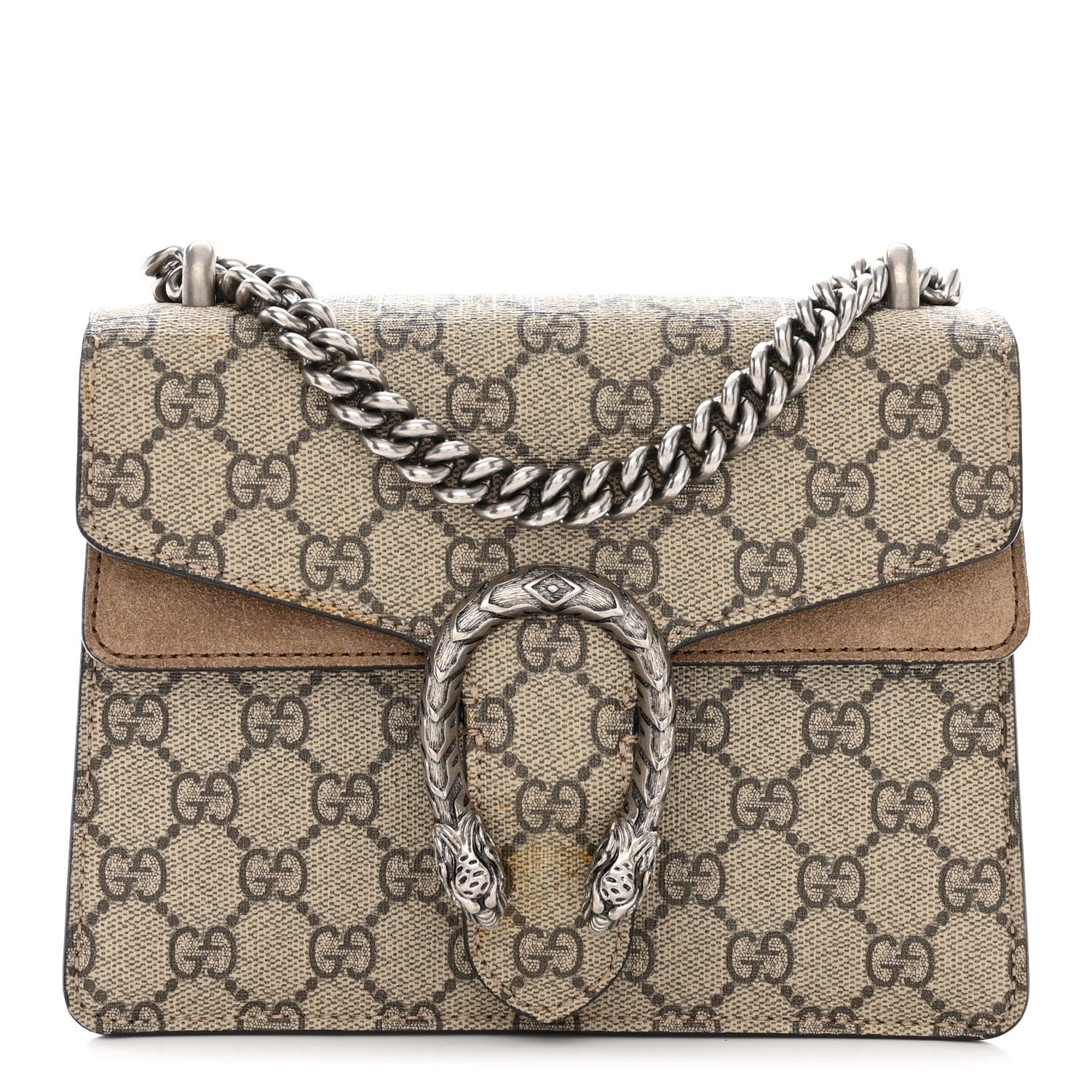 Gucci GG Supreme Monogram Mini Dionysus Shoulder Bag Taupe 1 of 17