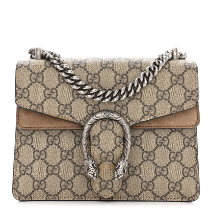 Gucci GG Supreme Monogram Mini Dionysus Shoulder Bag Taupe 1 of 17