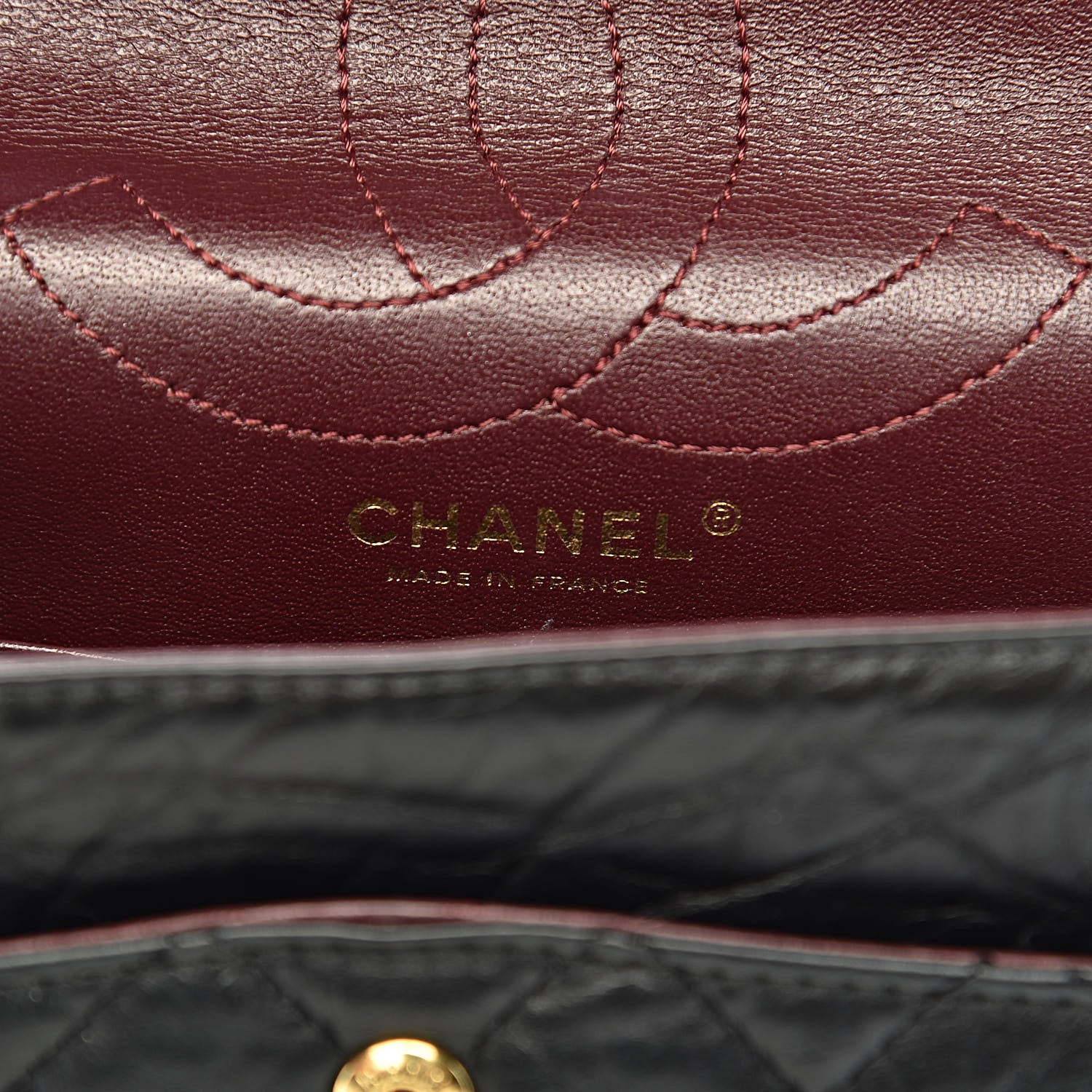 Chanel Aged Calfskin Quilted 2.55 Reissue 226 Flap Black 6 of 11