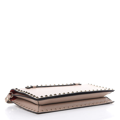 Valentino Garavani Nappa Rockstud Wristlet Clutch Poudre 3 of 7
