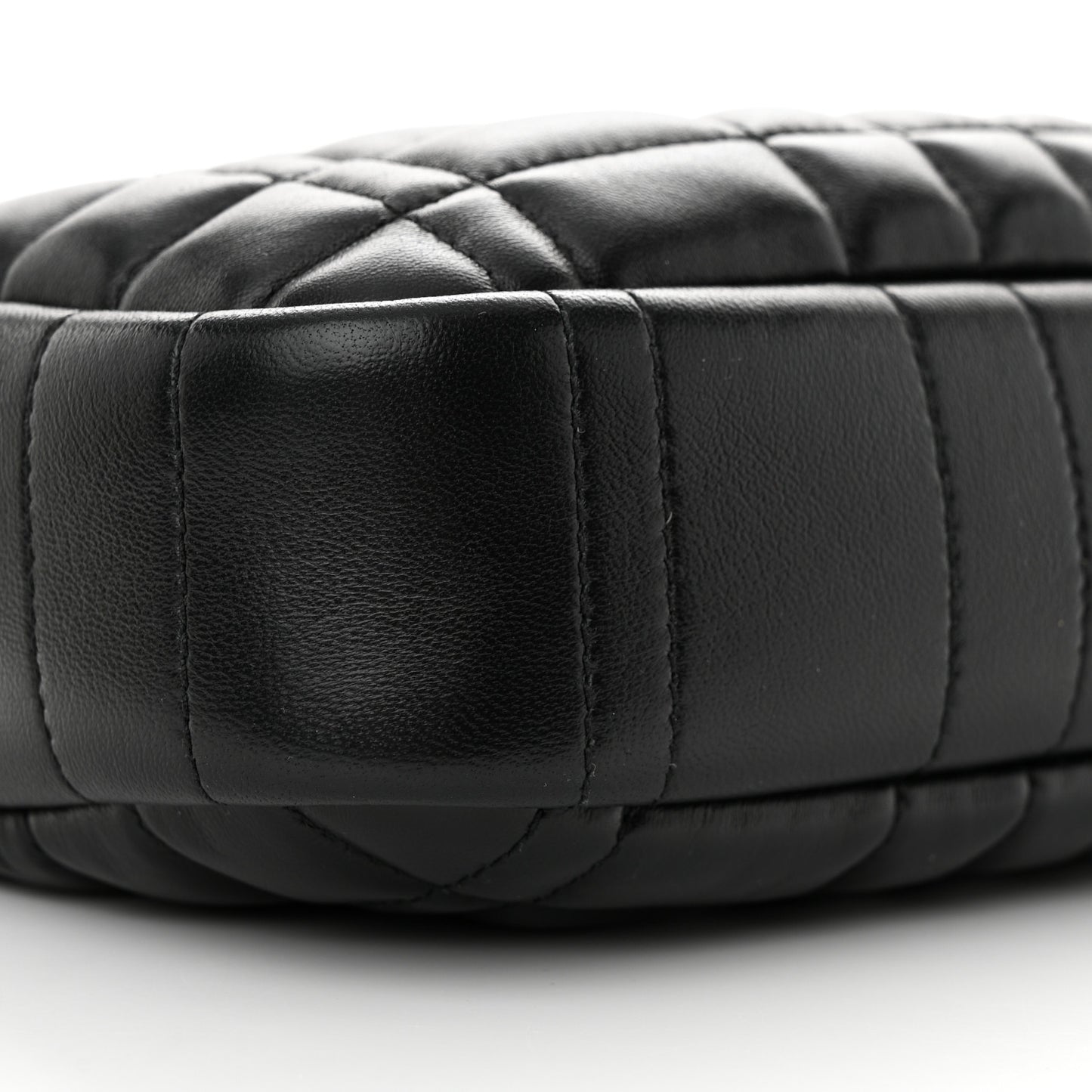 Calfskin Quilted Small Lola Camera Bag Black