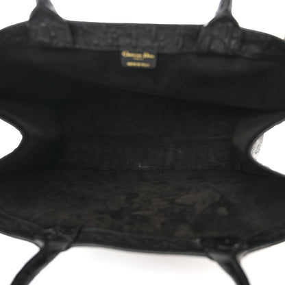Christian Dior Oblique Calfskin Embossed Large Book Tote Black 5 of 10