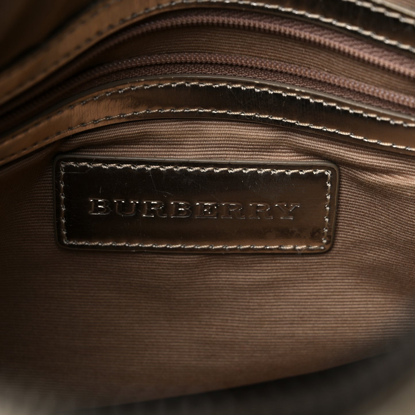 Supernova Check Metallic Small Chester Bowling Bag Gold