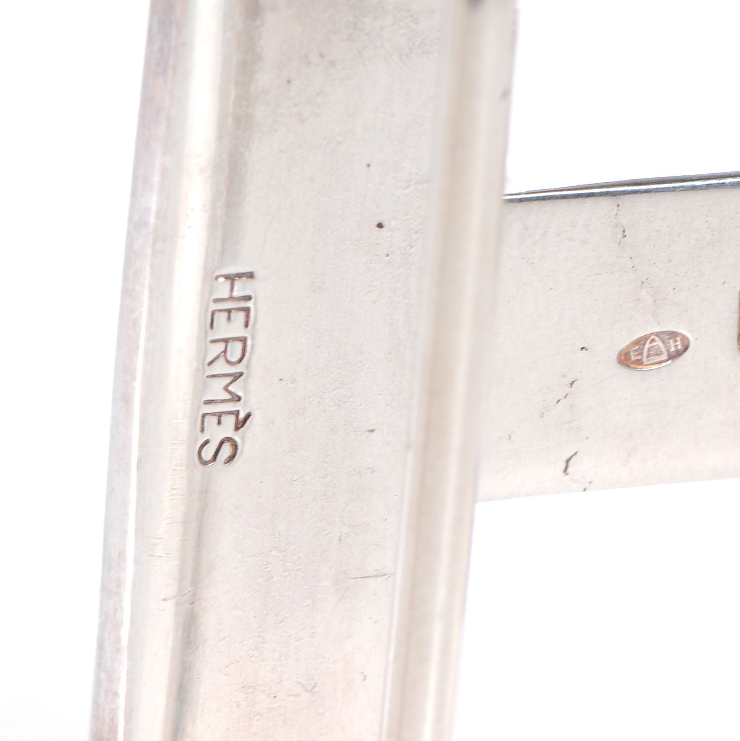 Hermes Sterling Silver Touareg 32mm H Belt Buckle 5 of 6