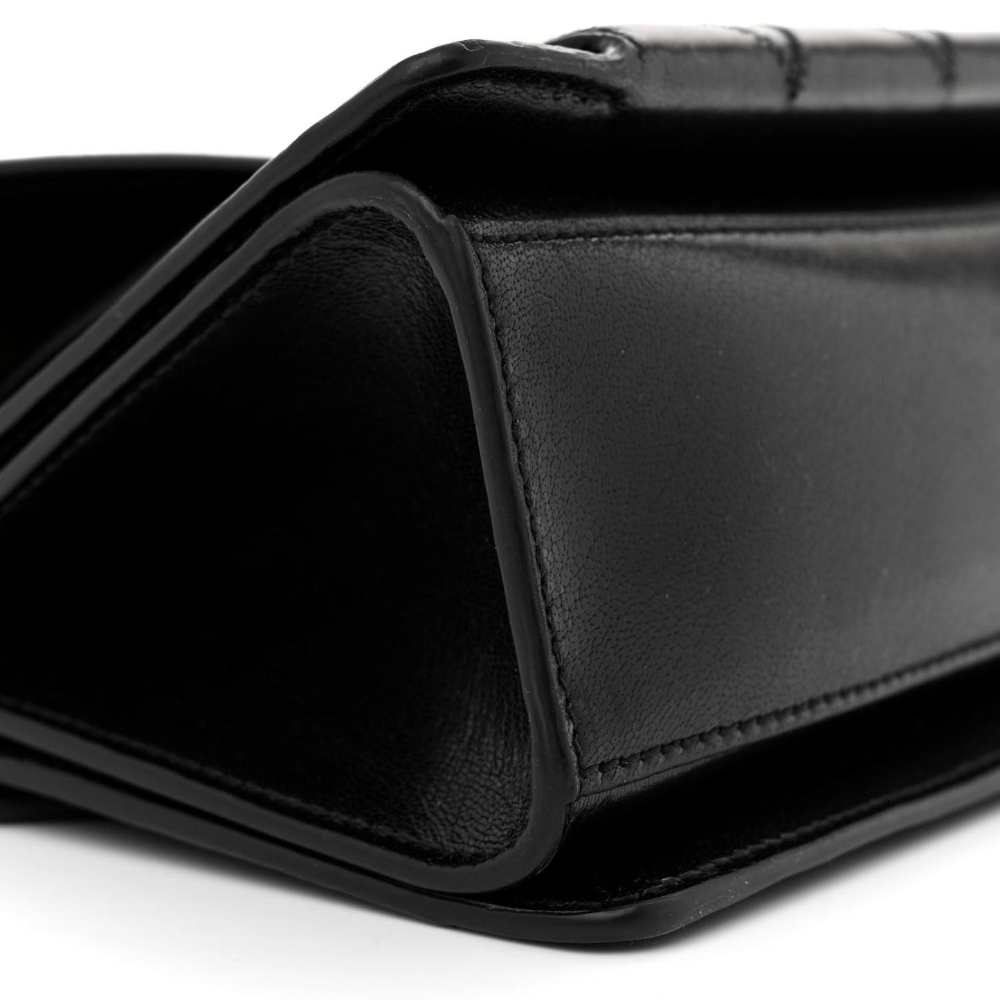 Goatskin Quilted Small GV3 Shoulder Bag Black