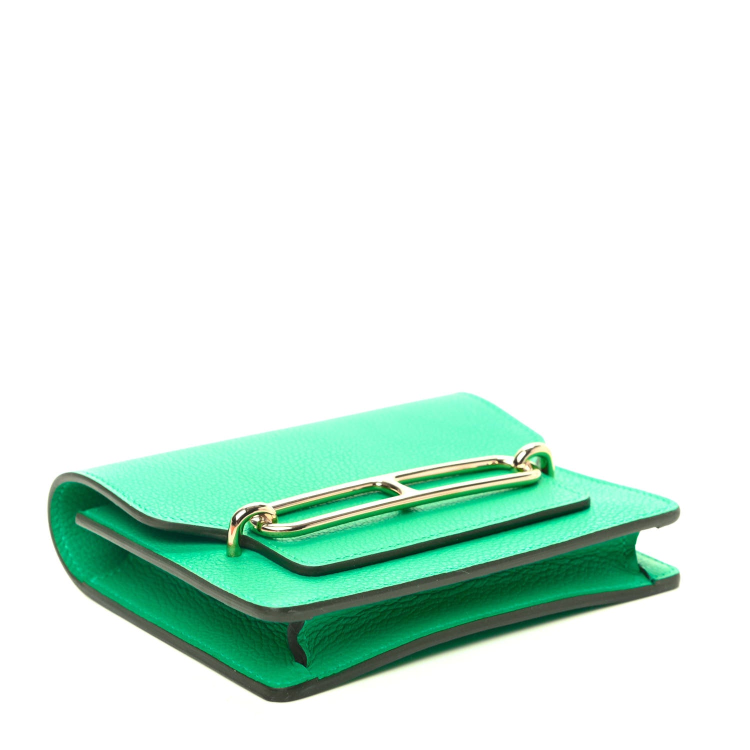 Hermes Evercolor Roulis Slim Wallet Menthe 4 of 9