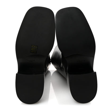 Prada Vitello Lux From The Runway Tall Boots 38 Black 6 of 9