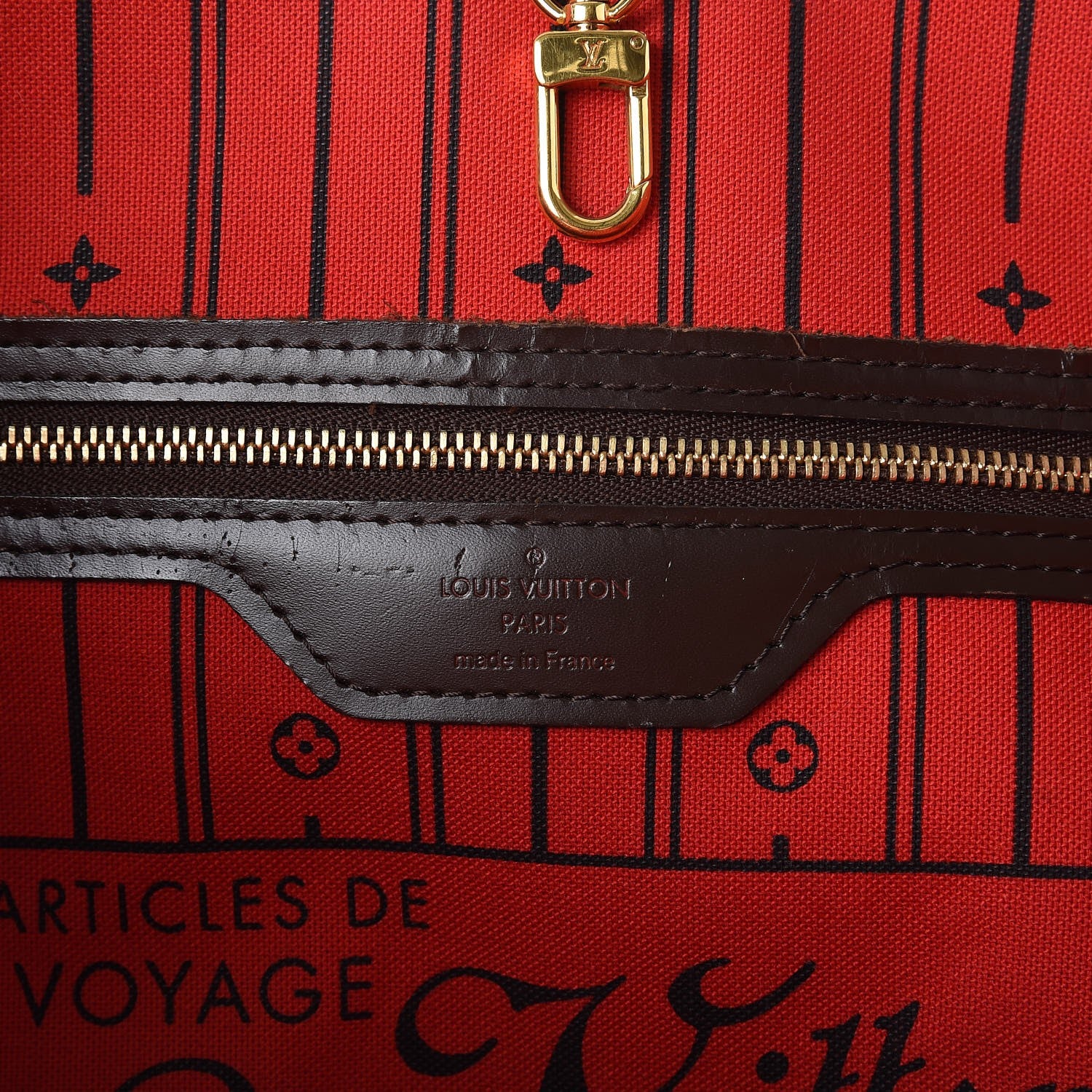 Louis Vuitton Damier Ebene Neverfull MM 6 of 11