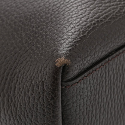 Gucci Calfskin Medium Braided Handle Gifford Tote Dark Brown 13 of 15