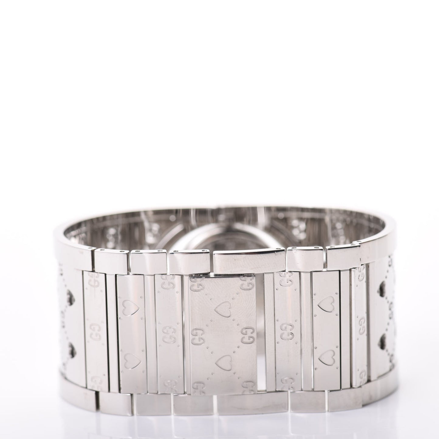 Stainless Steel Mother of Pearl 33mm Twirl Heart Quartz Watch
