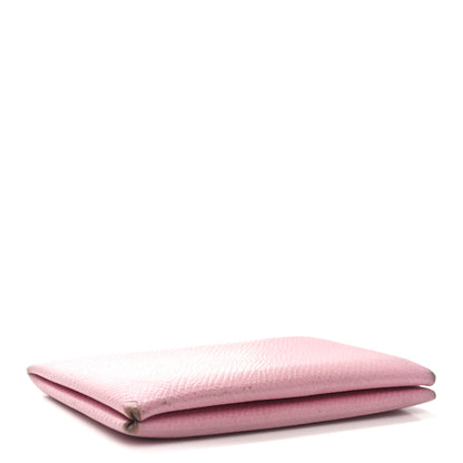 Hermes Epsom Calvi Card Case 5P Pink 4 of 9