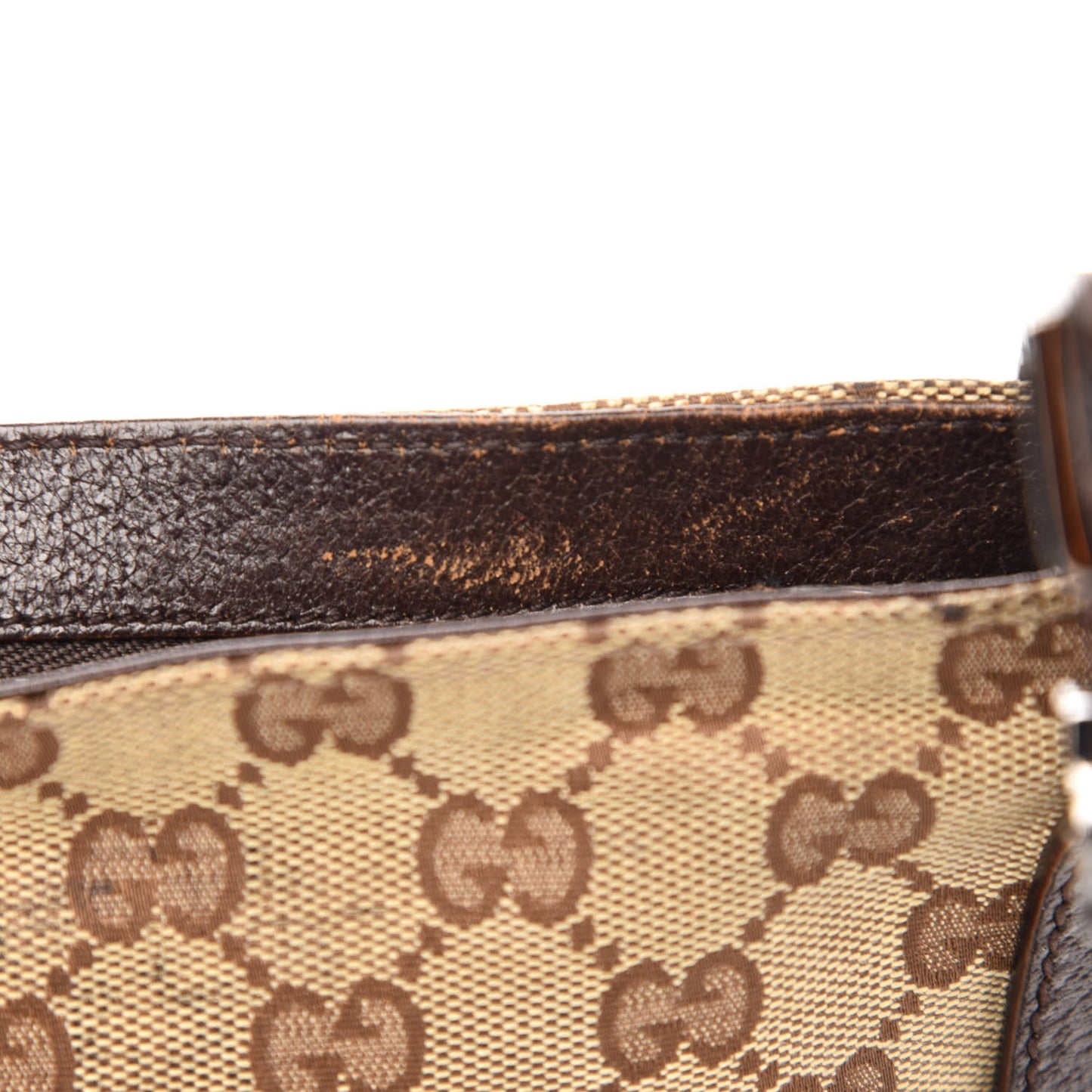 Monogram Flat Messenger Bag Dark Brown