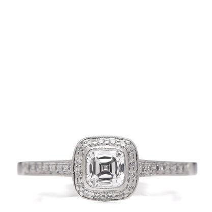 Tiffany Platinum Diamond .41ct. Legacy Ring 51 5.75 1 of 9