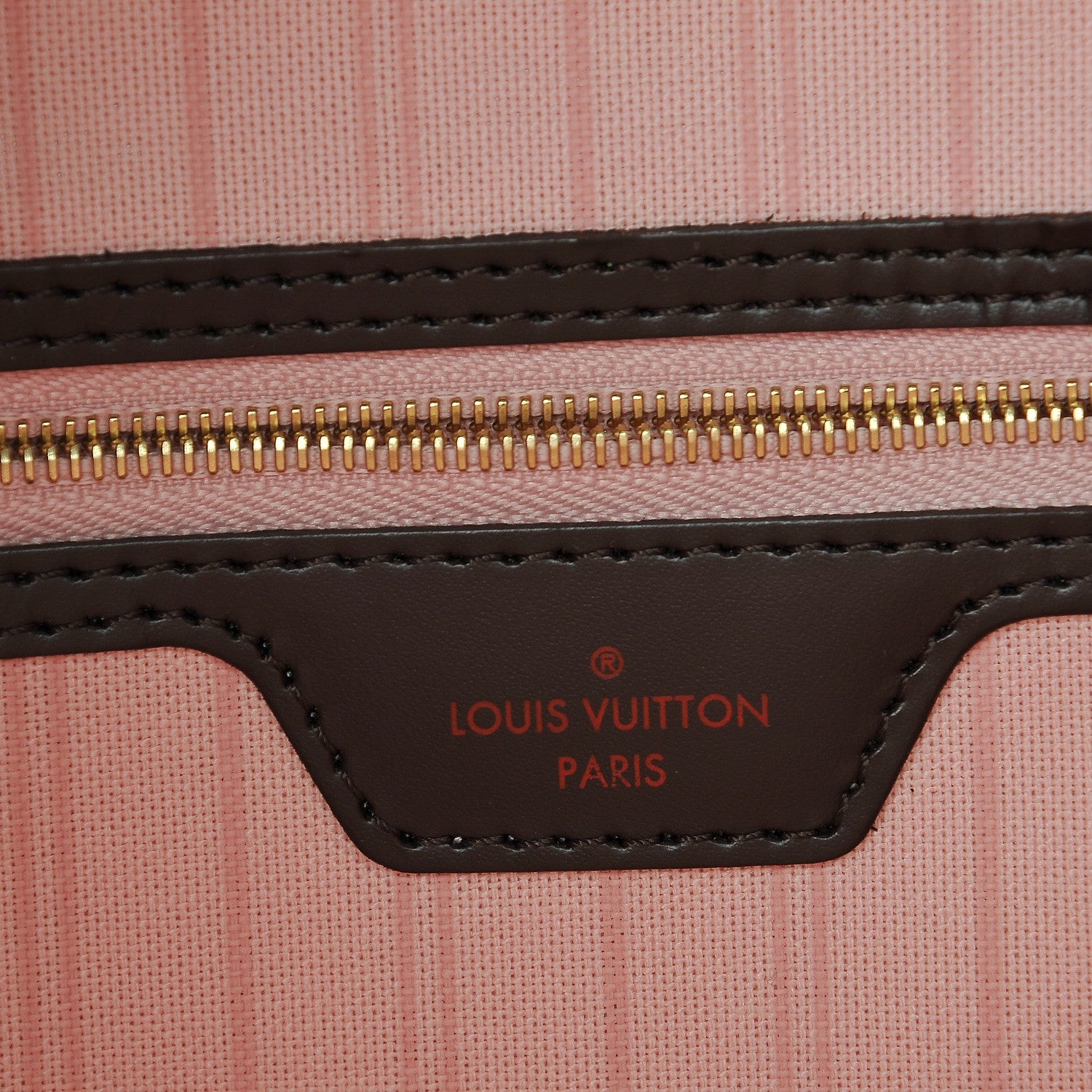 Louis Vuitton Damier Ebene Neo Neverfull MM Rose Ballerine 7 of 10