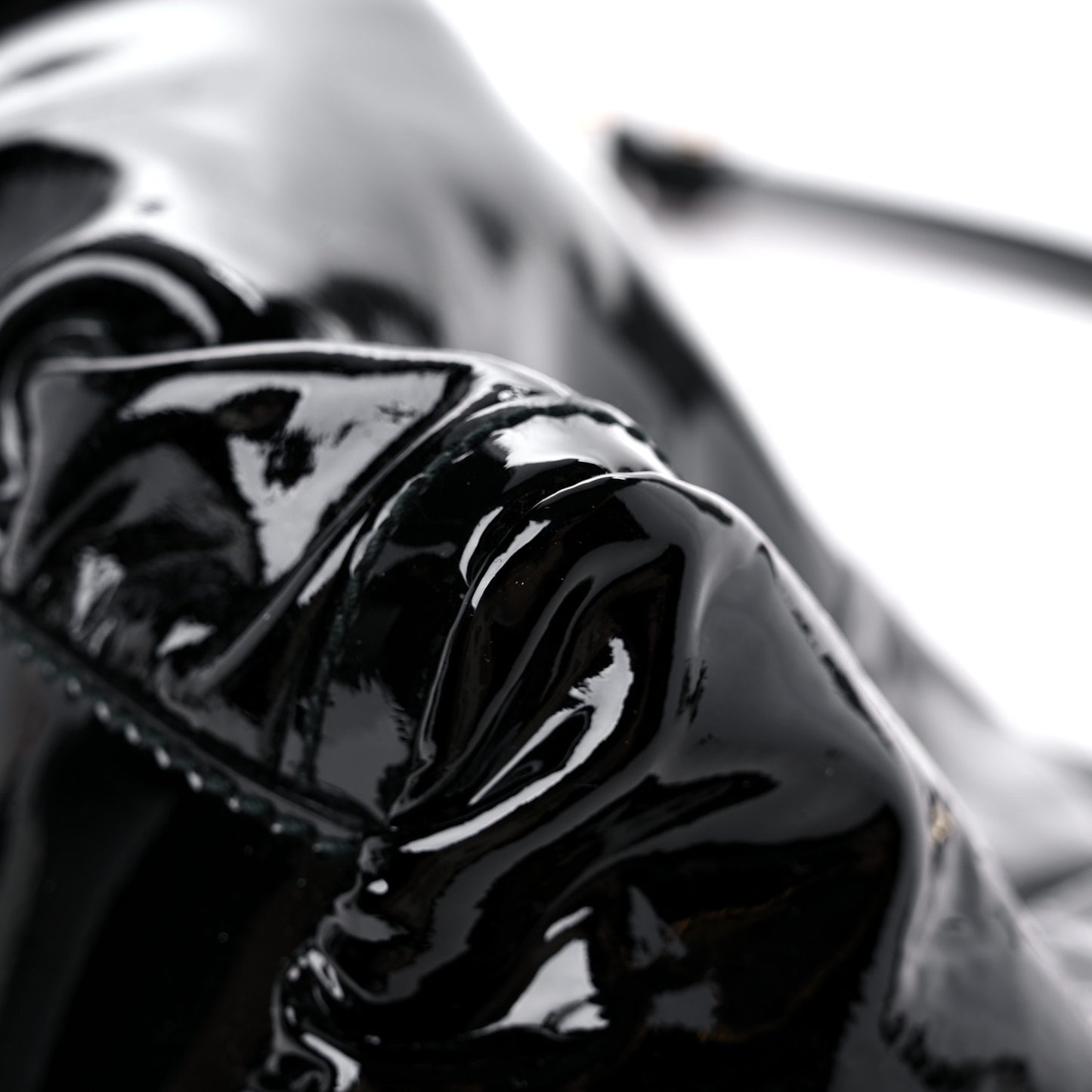 Patent Large D Ring Hobo Black