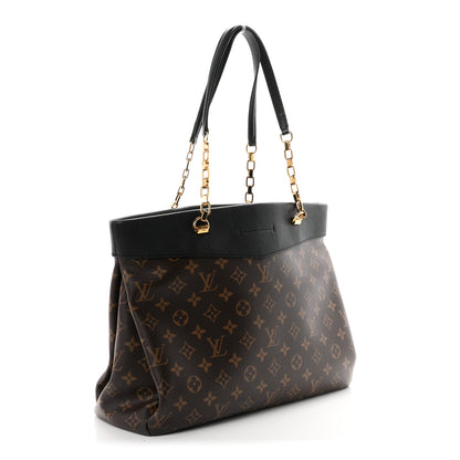 Louis Vuitton Monogram Pallas Shopper Black 3 of 9
