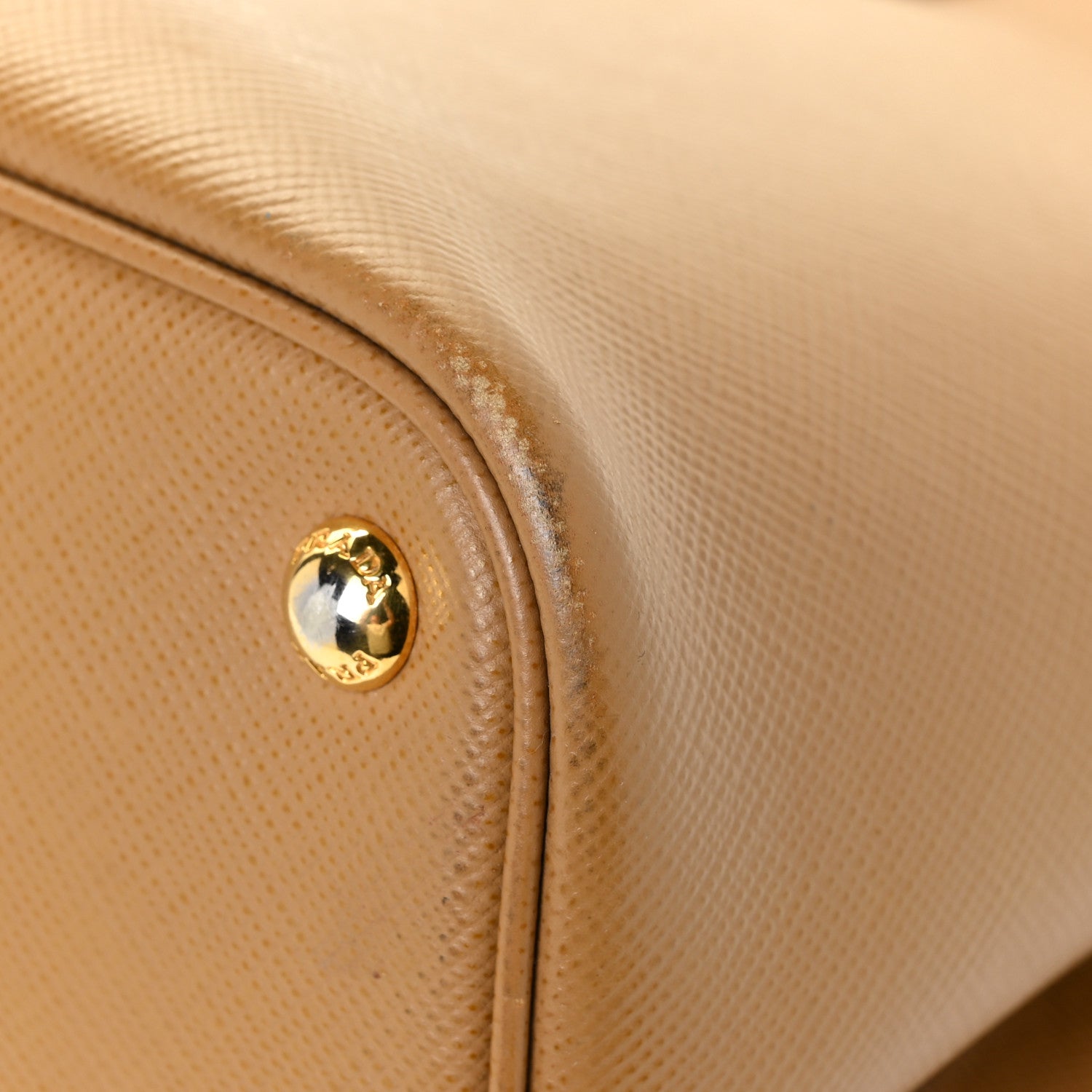 Prada Saffiano Cuir Medium Double Bag Caramel Fuoco 11 of 17