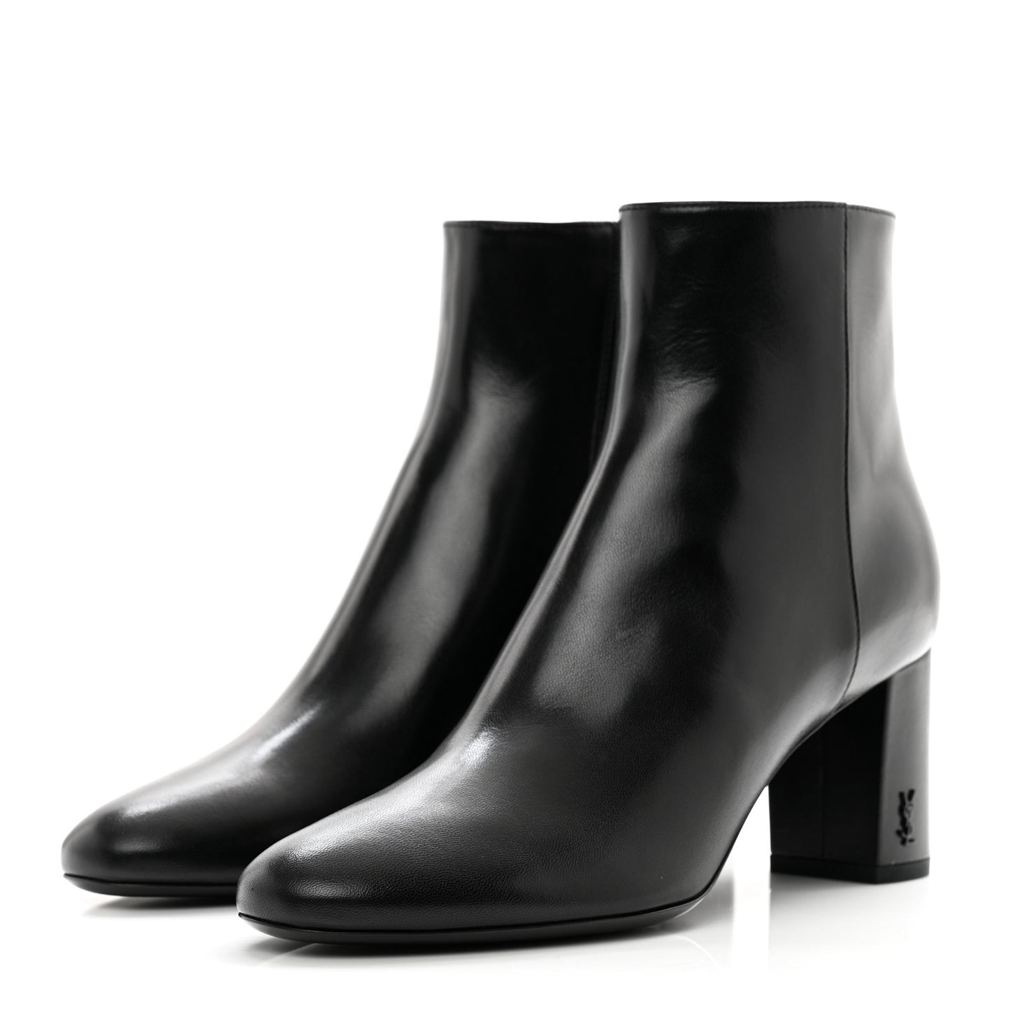 Nappa Vendome Loulou Ankle Zip Boot 37.5 Black