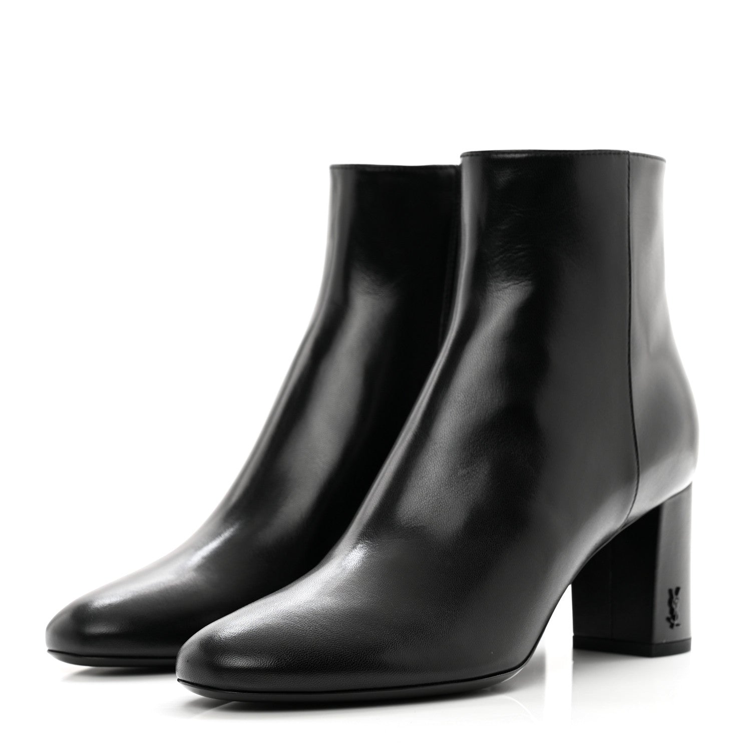 Saint Laurent Nappa Vendome Loulou Ankle Zip Boot 37.5 Black 4 of 9