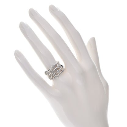David Yurman Sterling Silver Diamond Confetti 4 Row Ring 51.9 6 2 of 4