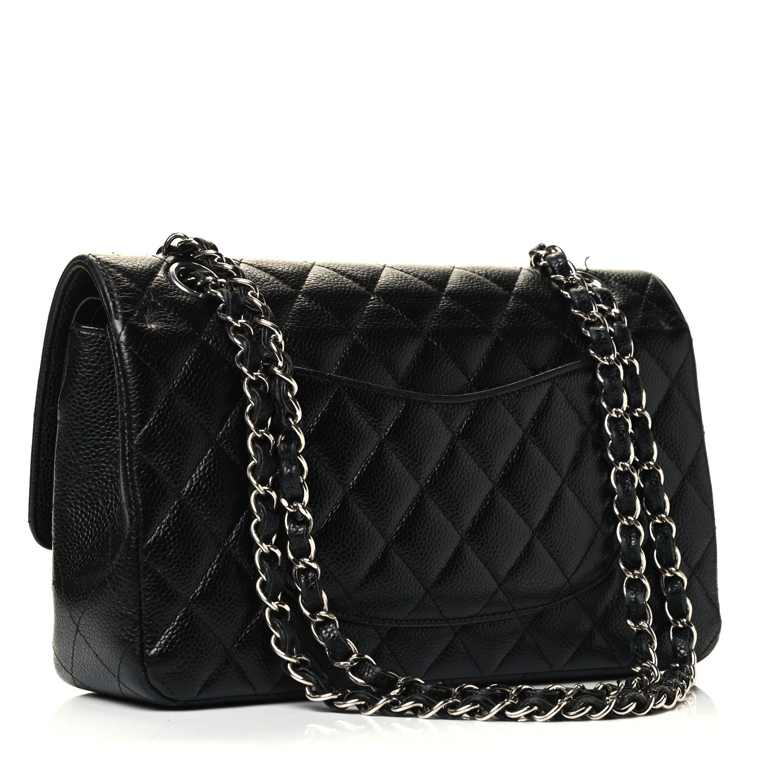 Chanel Caviar Quilted Medium Double Flap Black 2 of 5