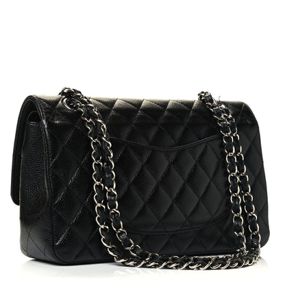 Chanel Caviar Quilted Medium Double Flap Black 2 of 5