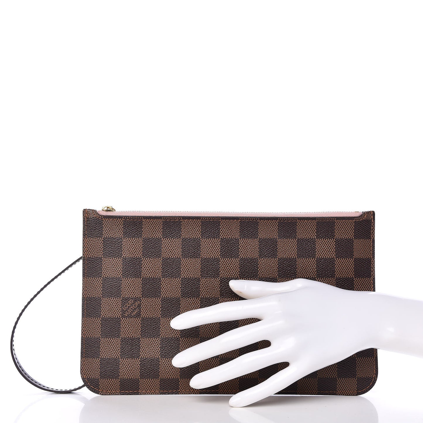 Damier Ebene Neverfull MM GM Pochette Rose Ballerine