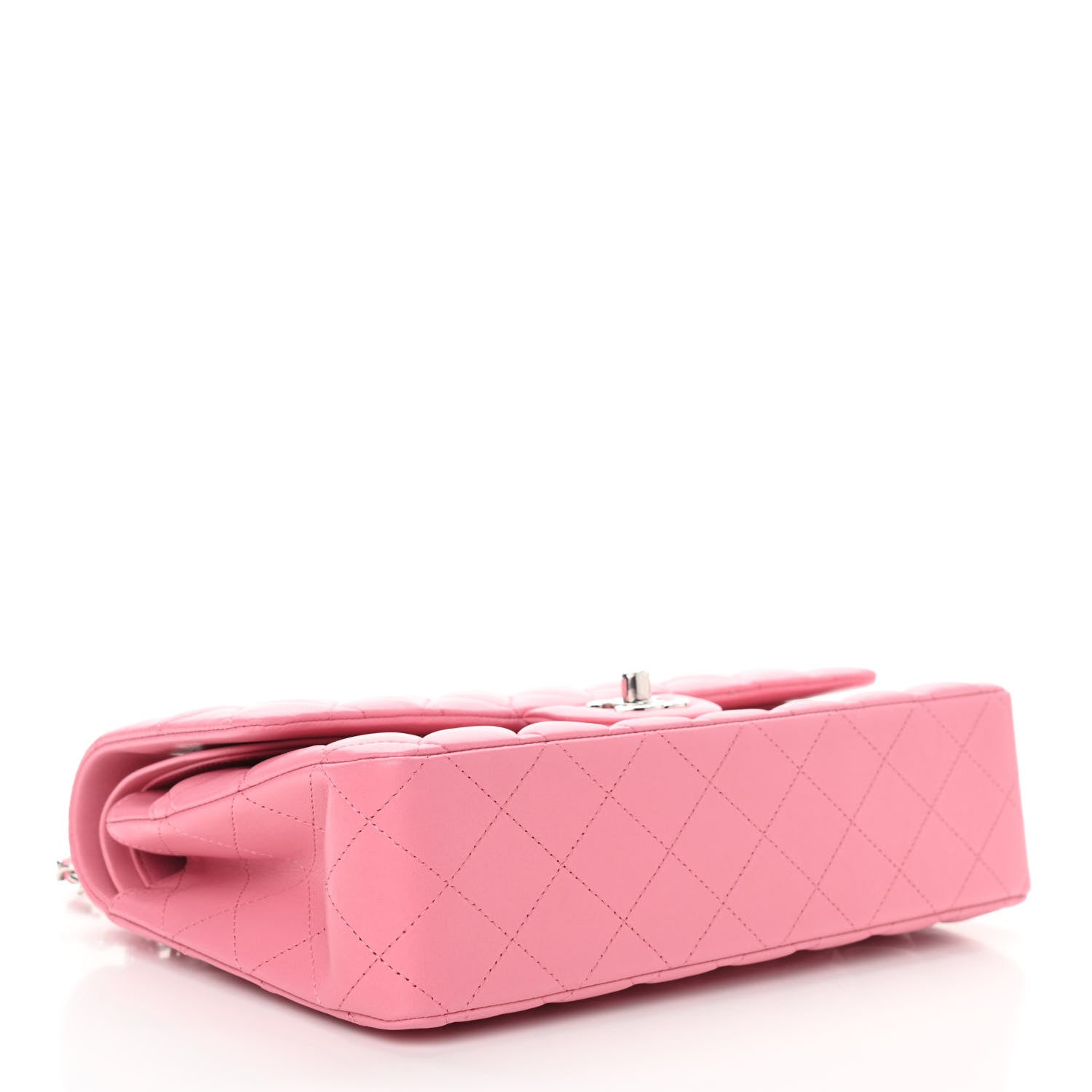 Chanel Lambskin Quilted Medium Double Flap Pink 3 of 9