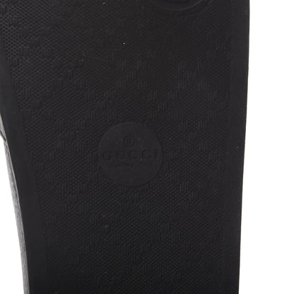 Gucci Rubber Womens Logo Slide Sandals 38 Black 7 of 8