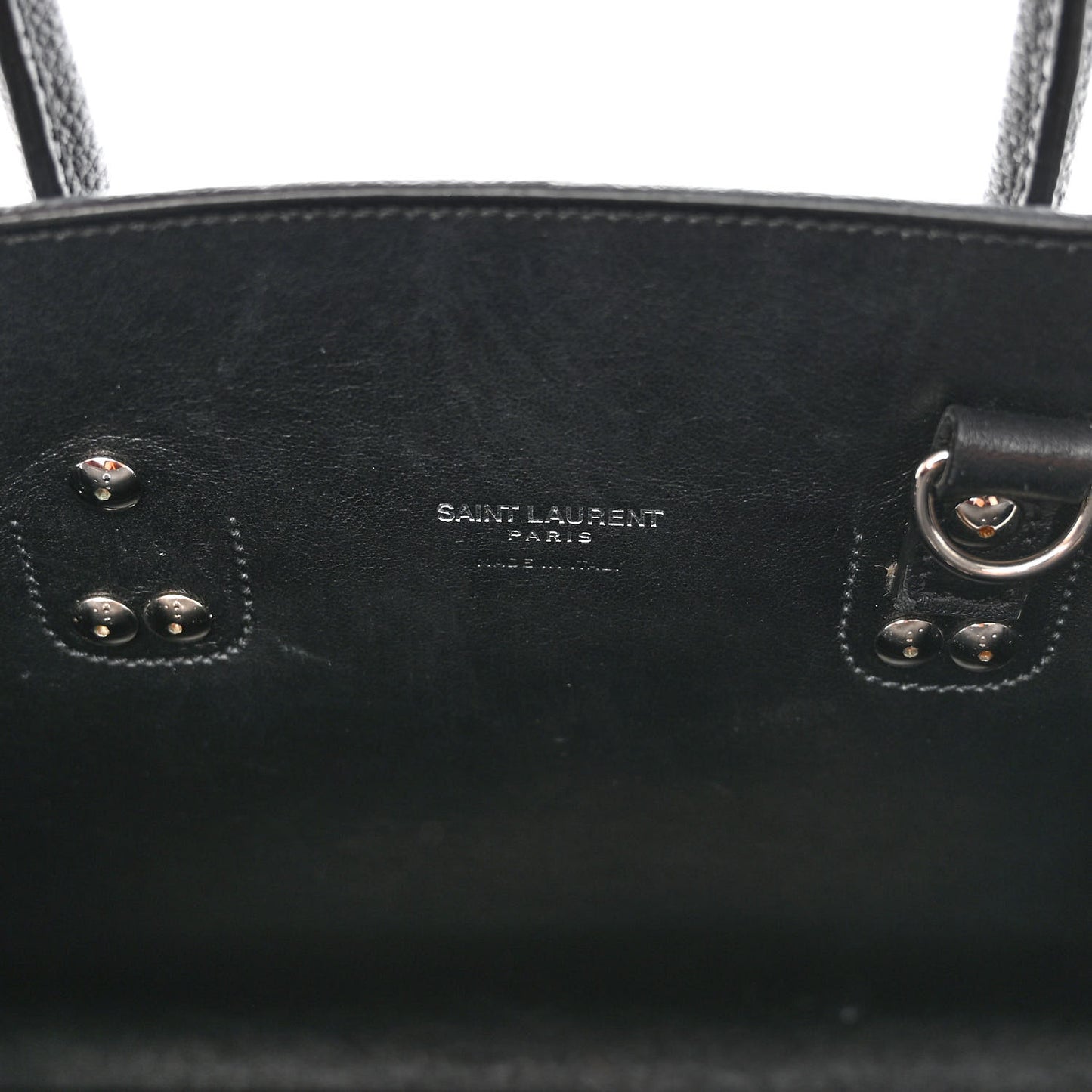 Grained Calfskin Baby Sac De Jour Black