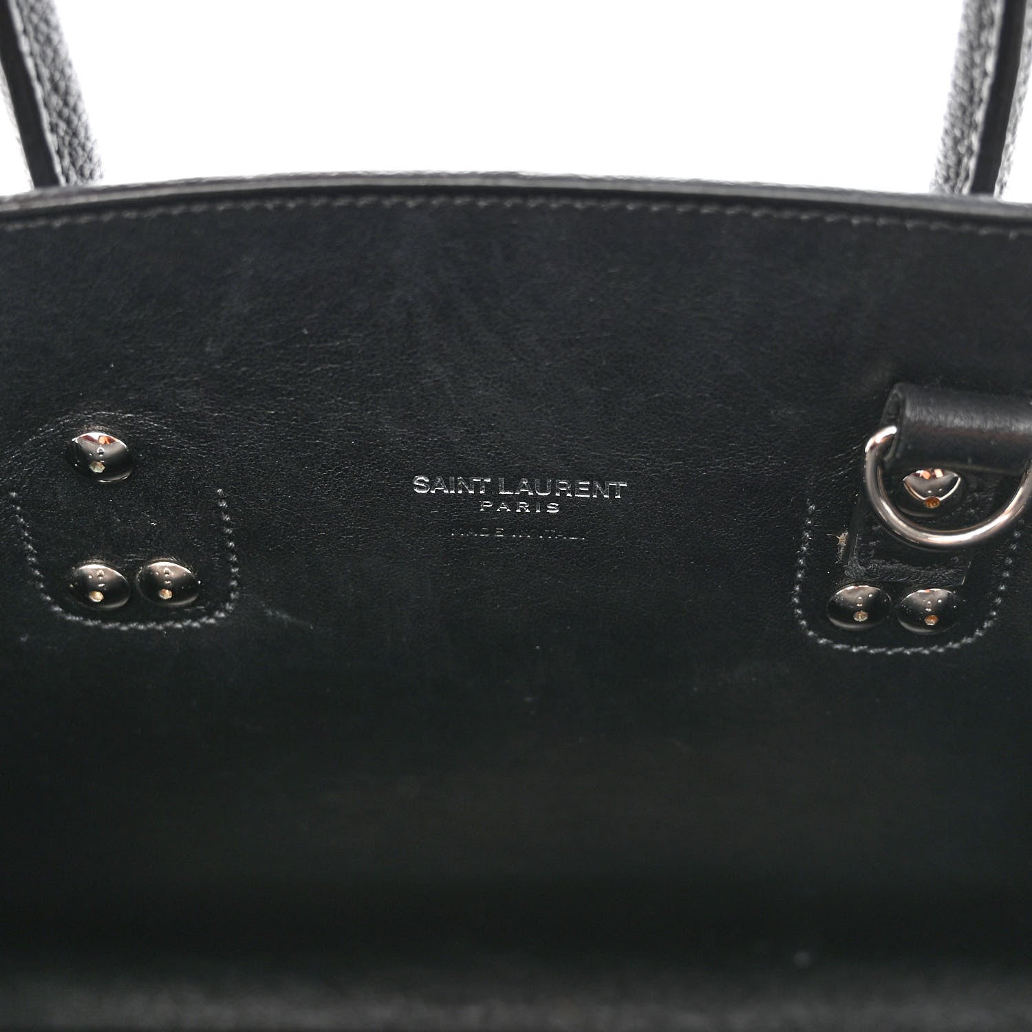 Saint Laurent Grained Calfskin Baby Sac De Jour Black 7 of 12