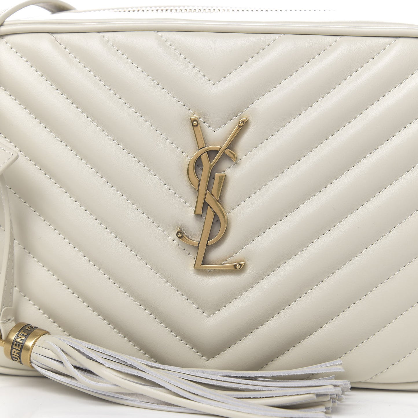 Calfskin Matelasse Monogram Lou Camera Bag Crema Soft
