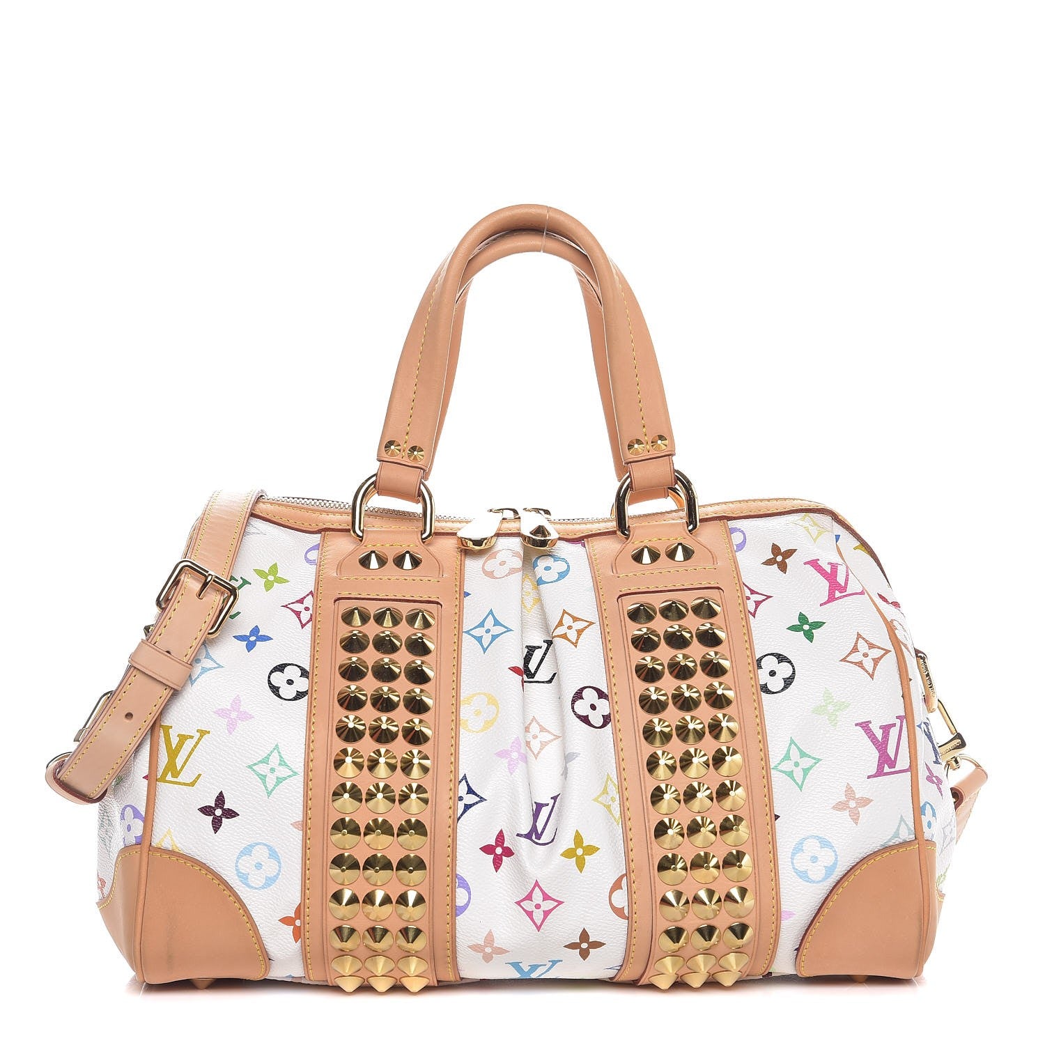 Louis Vuitton Monogram Multicolor Courtney MM White 1 of 8