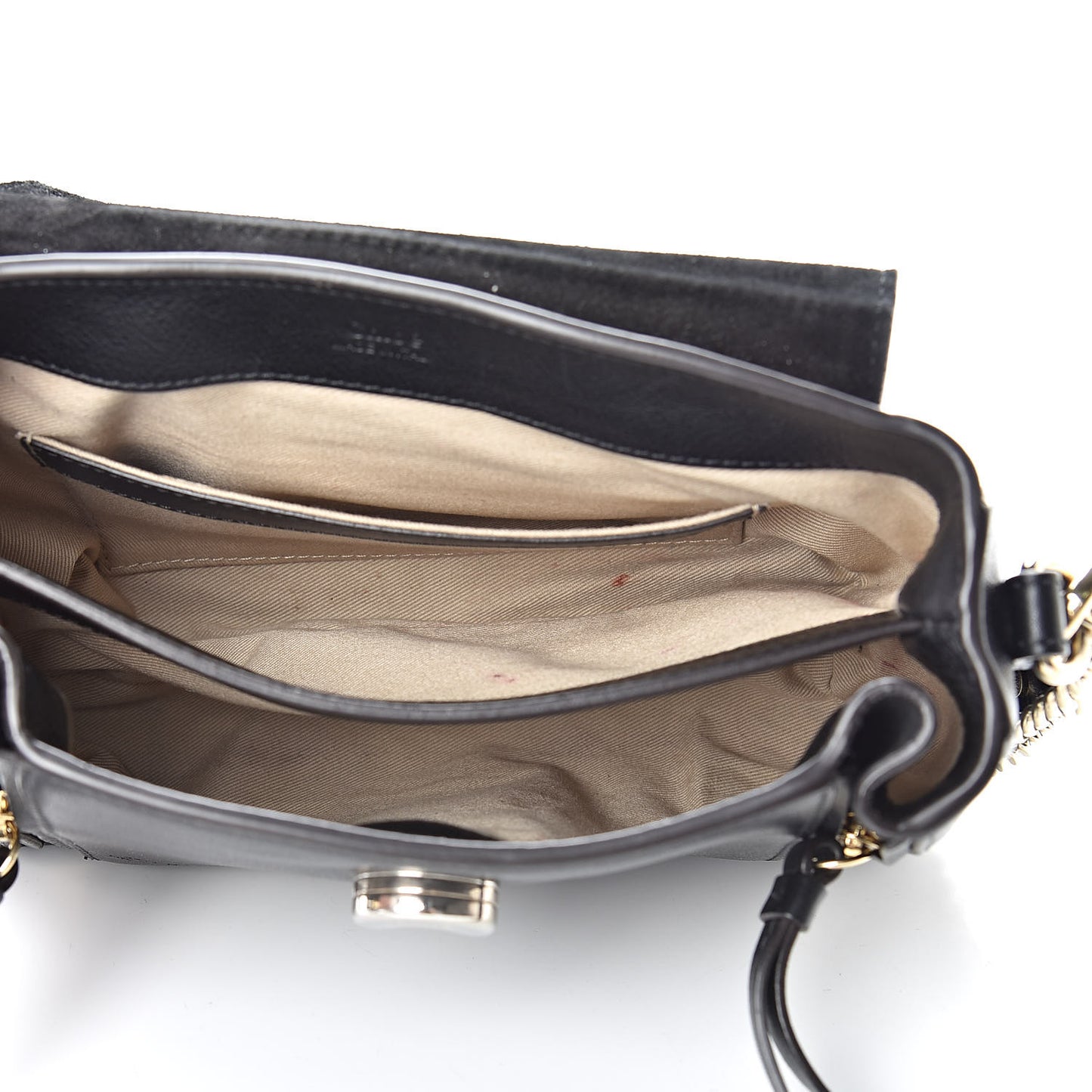 Calfskin Mini Faye Day Shoulder Bag Black